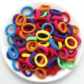 100/200PCS Women Girls Colorful Nylon Elastic Hair Bands - Beauty Accessories Now