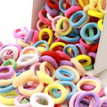 100/200PCS Women Girls Colorful Nylon Elastic Hair Bands - Beauty Accessories Now