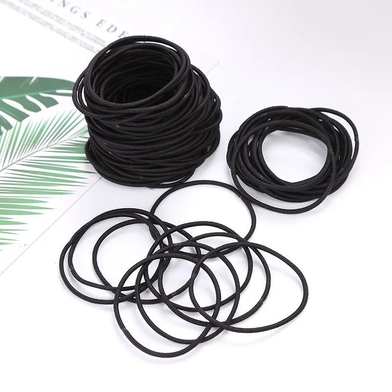 100pcs Hair Elastics Ties Band - Beauty Accessories Now