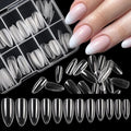 120 Pcs Boxed Transparent Coffin Ballet Fake Nails - Beauty Accessories Now