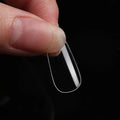 120 Pcs Boxed Transparent Coffin Ballet Fake Nails - Beauty Accessories Now