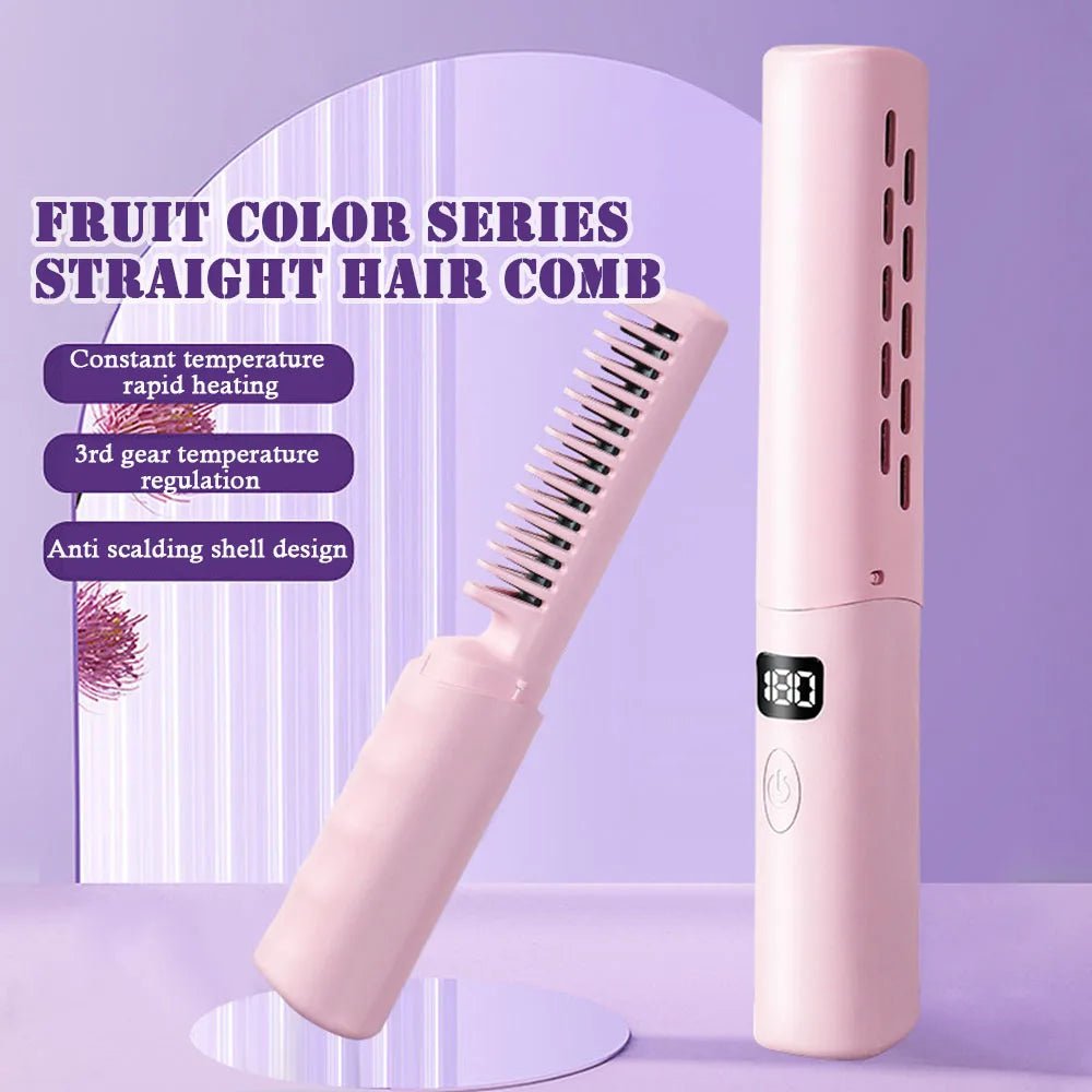 1500mAh USB Heating Hair Straightener - Beauty Accessories Now