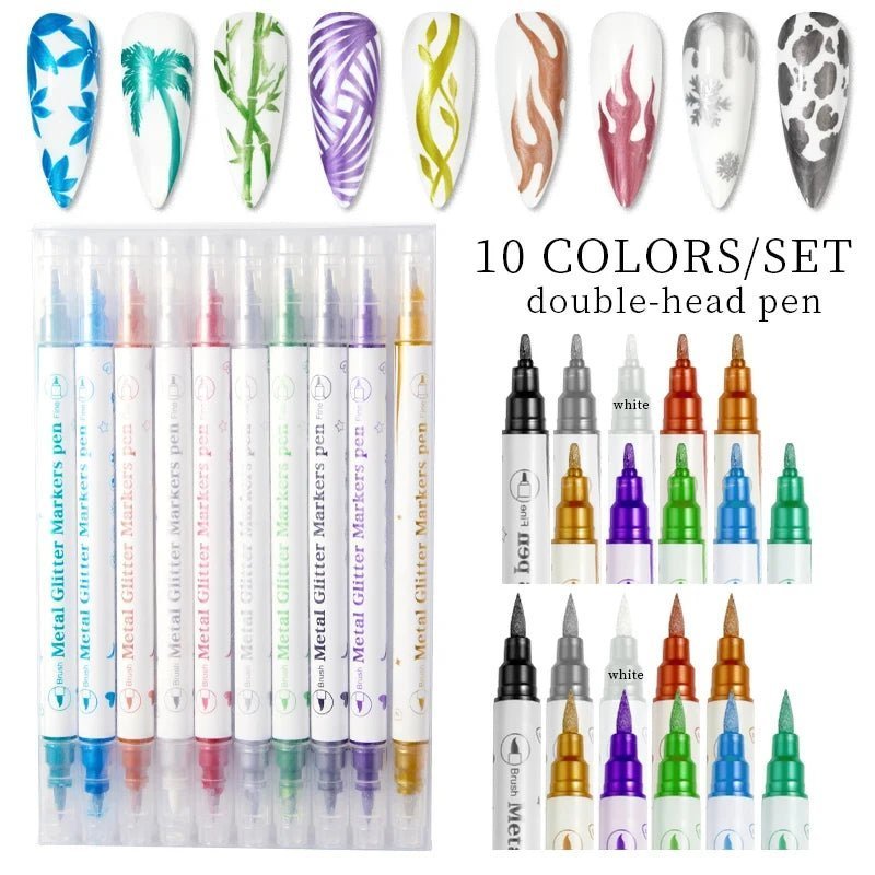 1Set Nail Art Drawing Pen Graffiti Nail - Beauty Accessories Now