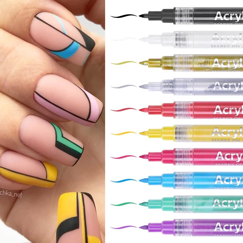 1Set Nail Art Drawing Pen Graffiti Nail - Beauty Accessories Now