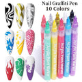 1Set Nail Art Drawing Pen Graffiti Nail - Beauty Accessories Now