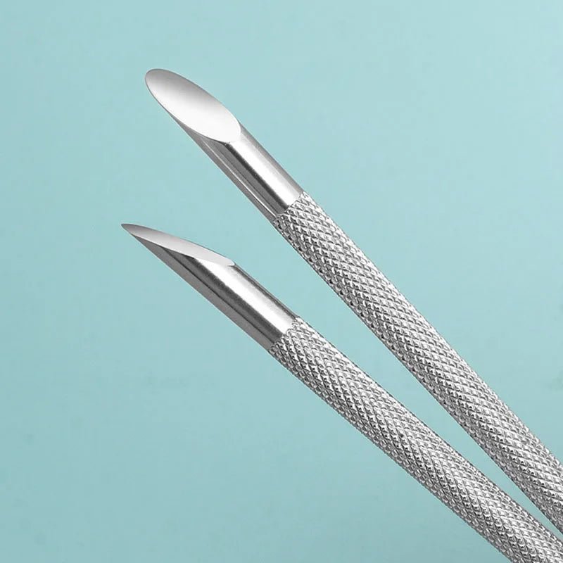 2 pcs Double-ended Use Stainless Steel Nail Art - Beauty Accessories Now