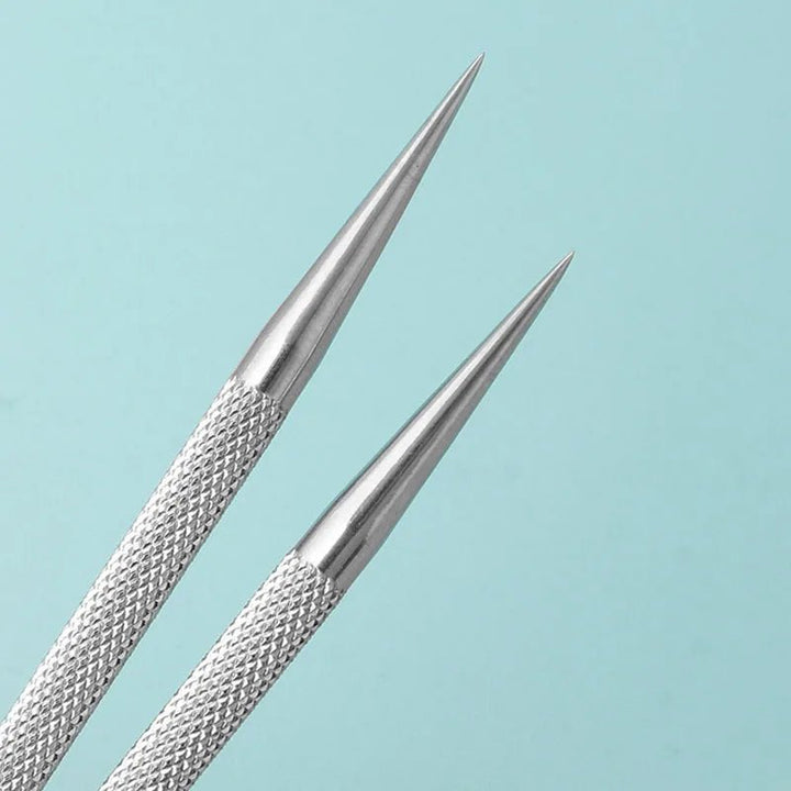 2 pcs Double-ended Use Stainless Steel Nail Art - Beauty Accessories Now
