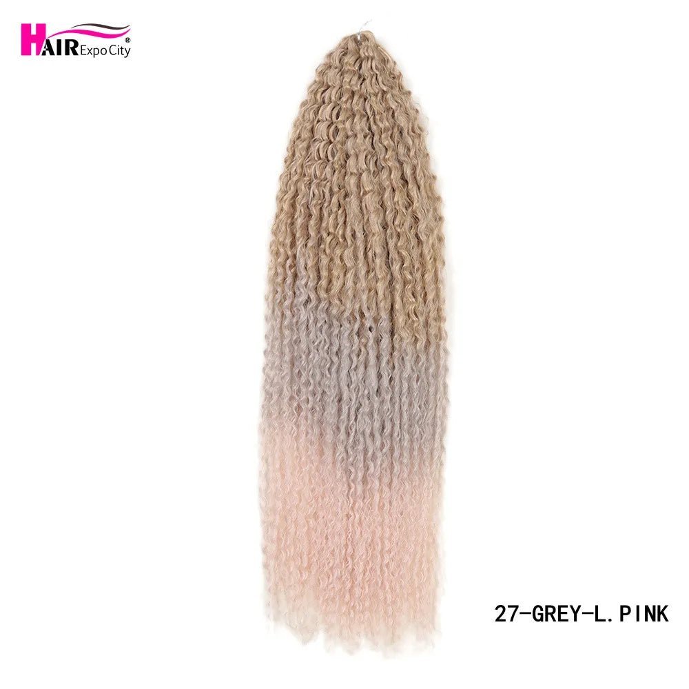 20 - 28 Inch Afro Kinky Curly Crochet Braids Hair - Beauty Accessories Now