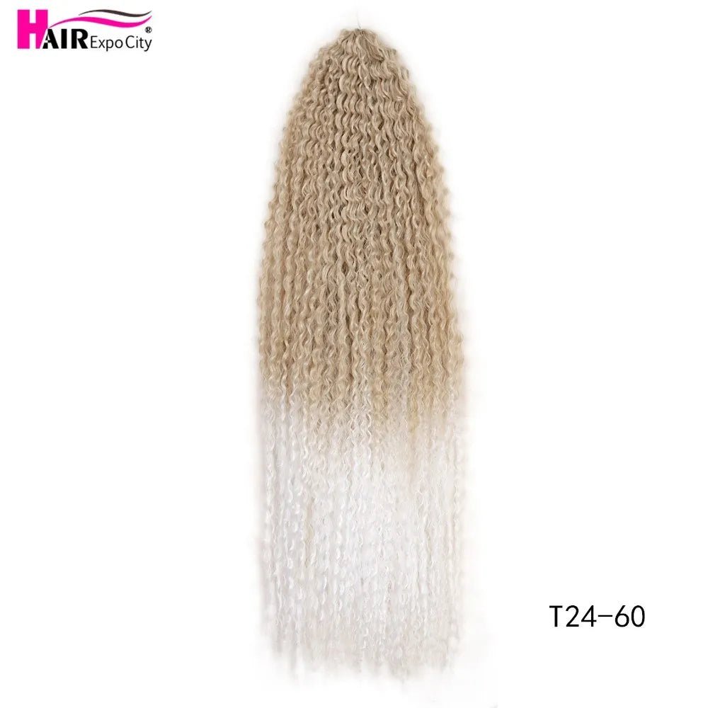 20 - 28 Inch Afro Kinky Curly Crochet Braids Hair - Beauty Accessories Now