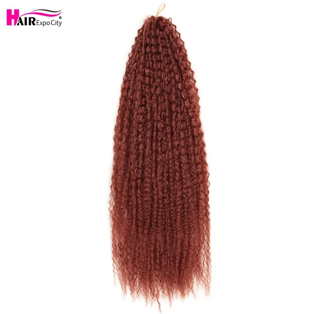 20 - 28 Inch Afro Kinky Curly Crochet Braids Hair - Beauty Accessories Now