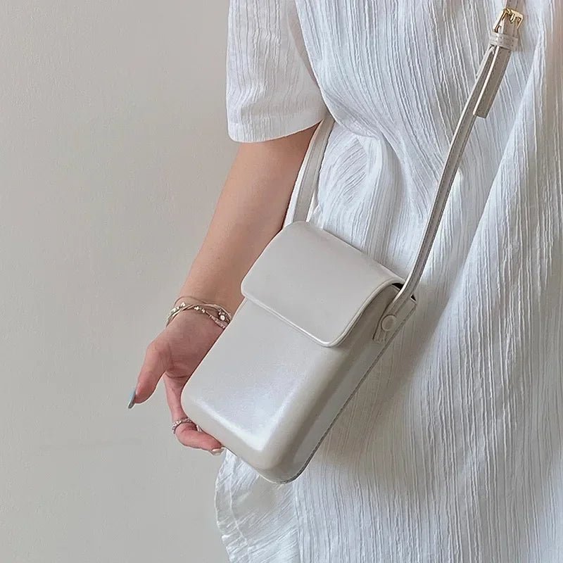 2024 Mini Flap Crossbody Bag: PU Leather, Simple Design - Beauty Accessories Now