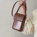 2024 Mini Flap Crossbody Bag: PU Leather, Simple Design - Beauty Accessories Now