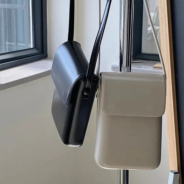 2024 Mini Flap Crossbody Bag: PU Leather, Simple Design - Beauty Accessories Now