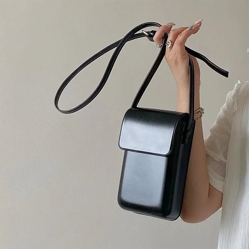 2024 Mini Flap Crossbody Bag: PU Leather, Simple Design - Beauty Accessories Now