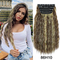 20Inch Synthetic Hair Clip In Long Wavy Thick Hairpieces For Women - Beauty Accessories Now