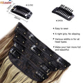 20Inch Synthetic Hair Clip In Long Wavy Thick Hairpieces For Women - Beauty Accessories Now