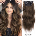 20Inch Synthetic Hair Clip In Long Wavy Thick Hairpieces For Women - Beauty Accessories Now