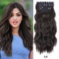 20Inch Synthetic Hair Clip In Long Wavy Thick Hairpieces For Women - Beauty Accessories Now