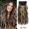 20Inch Synthetic Hair Clip In Long Wavy Thick Hairpieces For Women - Beauty Accessories Now