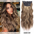 20Inch Synthetic Hair Clip In Long Wavy Thick Hairpieces For Women - Beauty Accessories Now