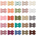 20pcs Solid Ribbon Bowknot Hair Clips - Beauty Accessories Now