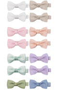 20pcs Solid Ribbon Bowknot Hair Clips - Beauty Accessories Now