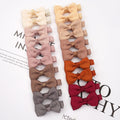 20pcs Solid Ribbon Bowknot Hair Clips - Beauty Accessories Now