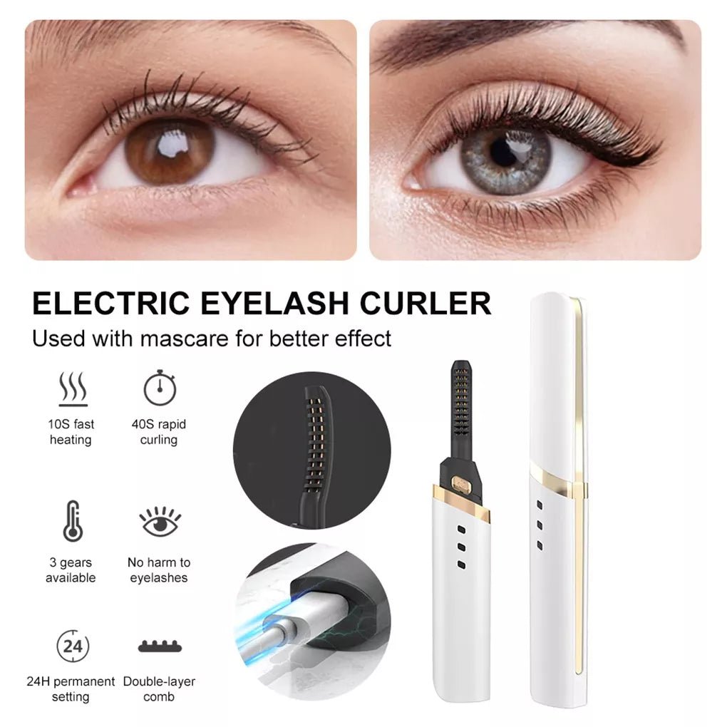 3 Gear Adjustable Heating Eyelash Curler - Beauty Accessories Now