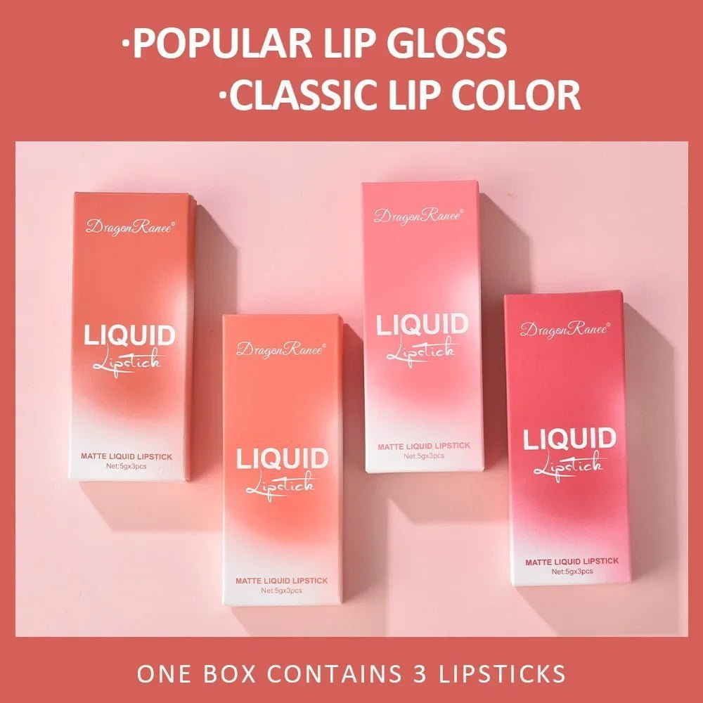 3 PCS Liquid Lipsticks Set - Beauty Accessories Now