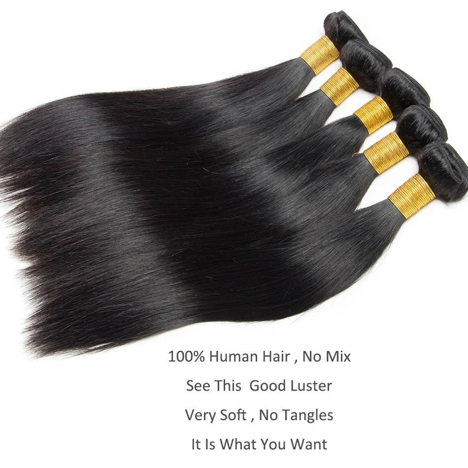 30 Inch Bone Straight Human Hair - Beauty Accessories Now