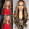 30 Inches Women Long Curly Wig Front Lace Synthetic Hair - Beauty Accessories Now