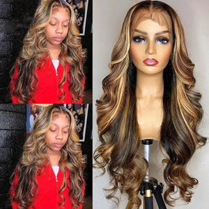 30 Inches Women Long Curly Wig Front Lace Synthetic Hair - Beauty Accessories Now