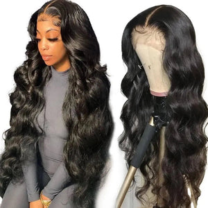 30 Inches Women Long Curly Wig Front Lace Synthetic Hair - Beauty Accessories Now