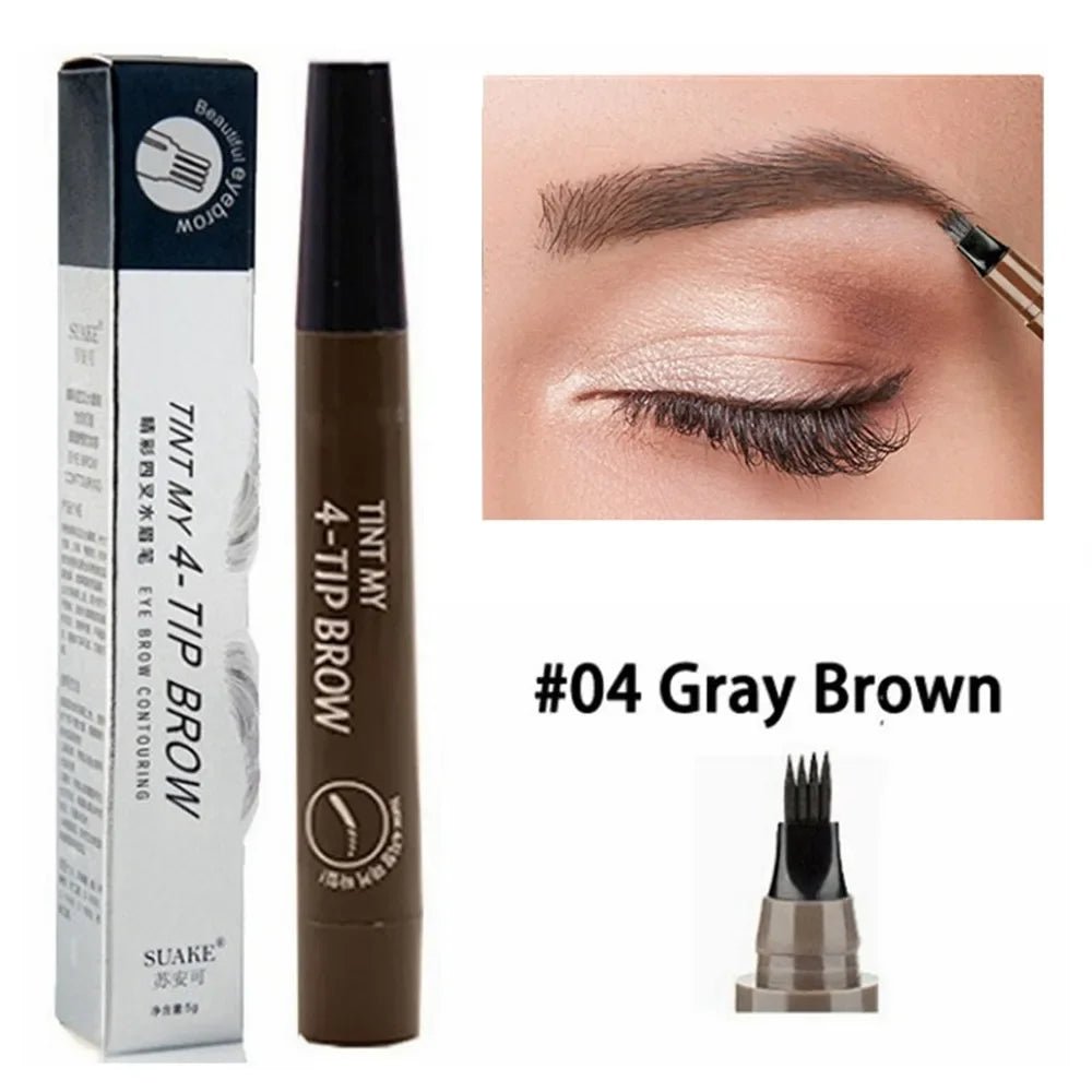 4 Point Eyebrow Pencil Maquillajes Para Mujer Waterproof - Beauty Accessories Now