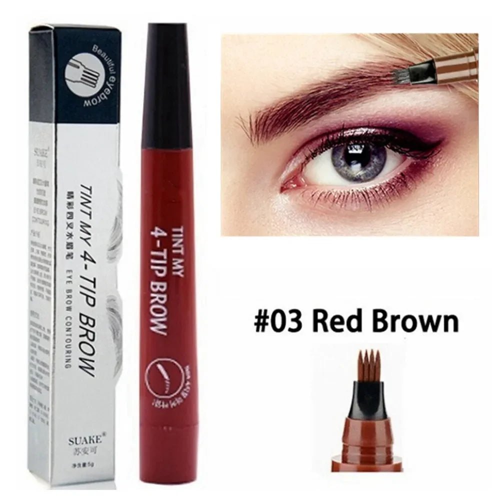 4 Point Eyebrow Pencil Maquillajes Para Mujer Waterproof - Beauty Accessories Now