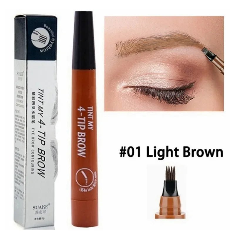 4 Point Eyebrow Pencil Maquillajes Para Mujer Waterproof - Beauty Accessories Now