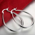 41MM Smooth Circle Big Hoop Earrings For Women - Beauty Accessories Now