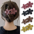 4Pcs flower Hair Clips Matte French Hair Barrette - Beauty Accessories Now