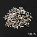 50pcs Sliver Y2K Star BB Hair Clips for Girls - Beauty Accessories Now