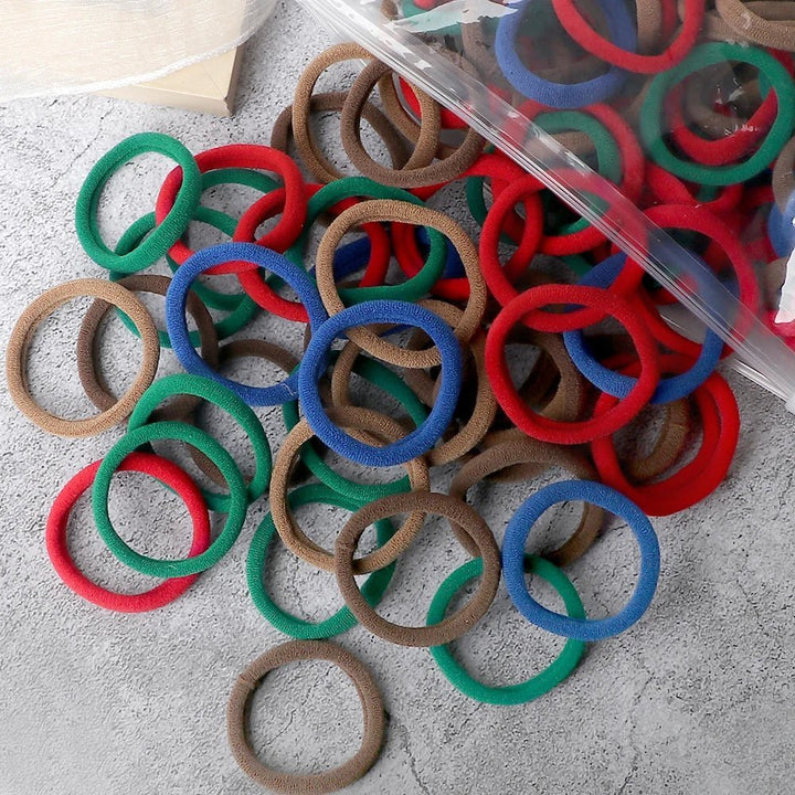 50Pcs Women Girl Mixed Colors Hair Bands - Beauty Accessories Now