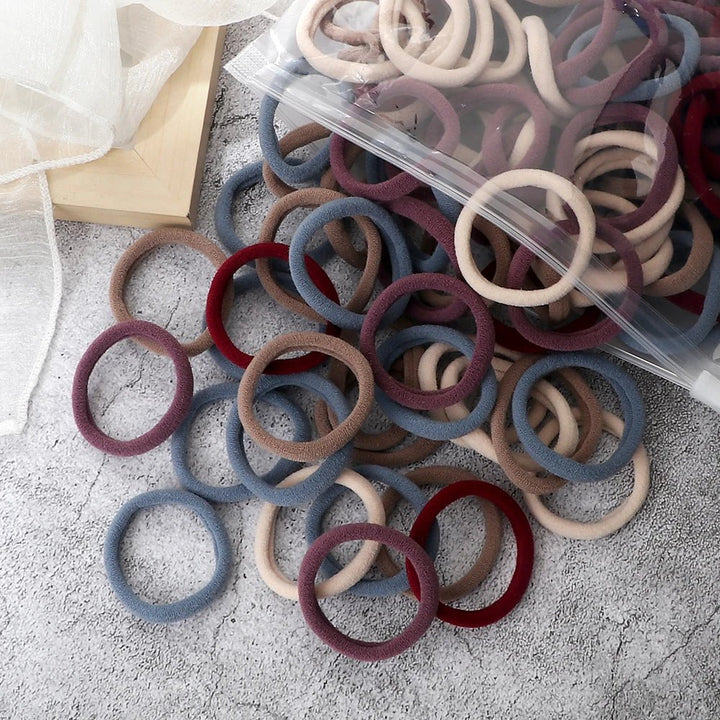50Pcs Women Girl Mixed Colors Hair Bands - Beauty Accessories Now