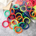 50Pcs Women Girl Mixed Colors Hair Bands - Beauty Accessories Now