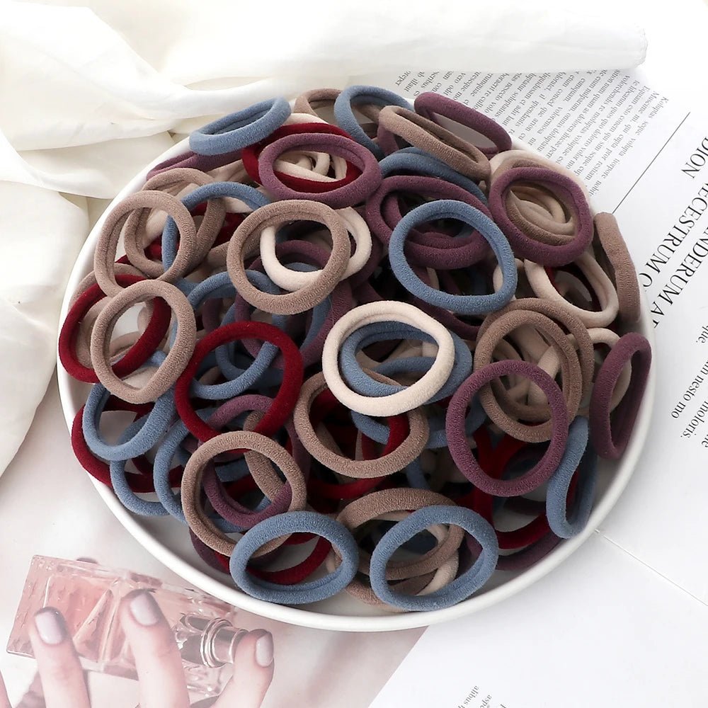 50Pcs Women Girl Mixed Colors Hair Bands - Beauty Accessories Now