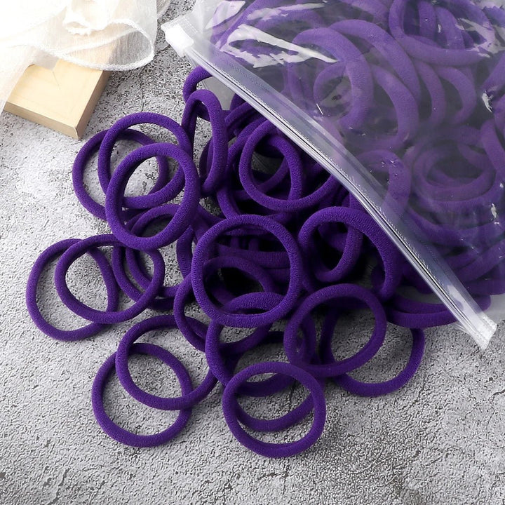 50Pcs Women Girl Mixed Colors Hair Bands - Beauty Accessories Now