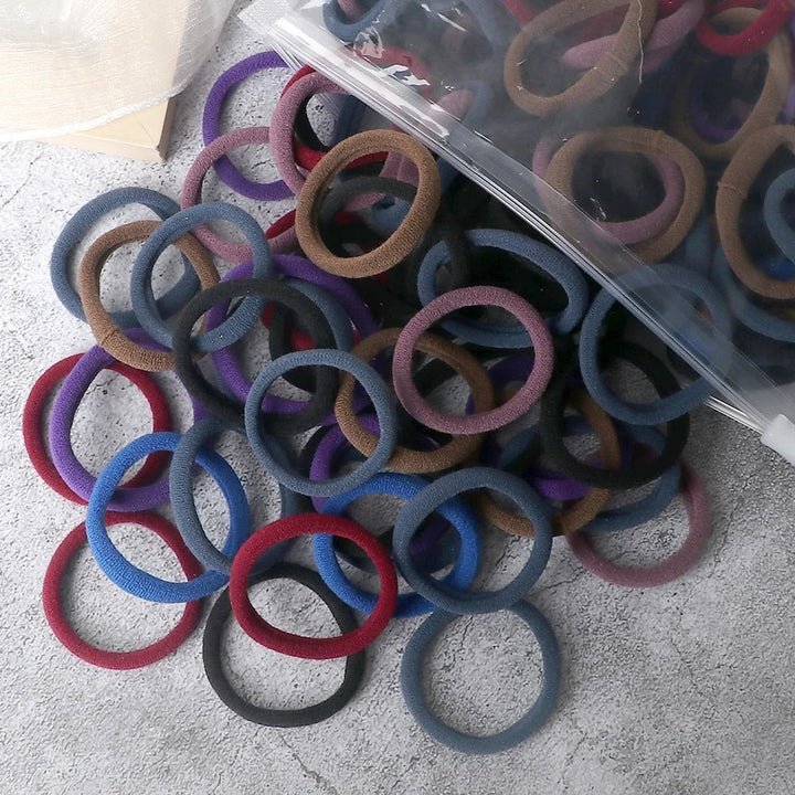 50Pcs Women Girl Mixed Colors Hair Bands - Beauty Accessories Now