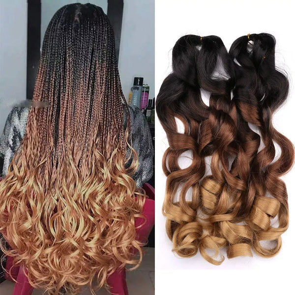 Loose Curly French Braiding Hair-Synthetic