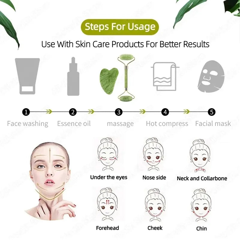 Gua Sha Face Massager RollerSpecifications:
Power Source: NoneNumber of Pieces: One Unit
Beauty Accessories NowBeauty Accessories NowGua Sha Face Massager Roller