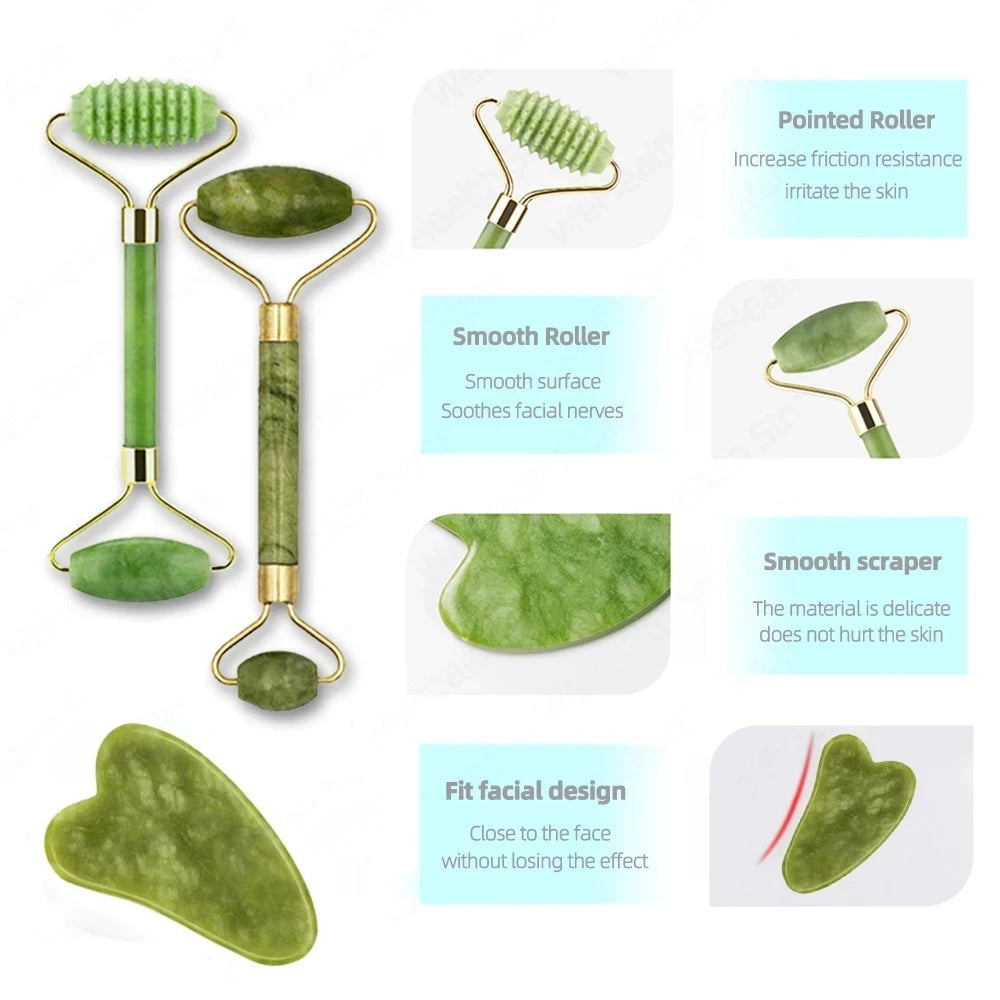 Gua Sha Face Massager RollerSpecifications:
Power Source: NoneNumber of Pieces: One Unit
Beauty Accessories NowBeauty Accessories NowGua Sha Face Massager Roller