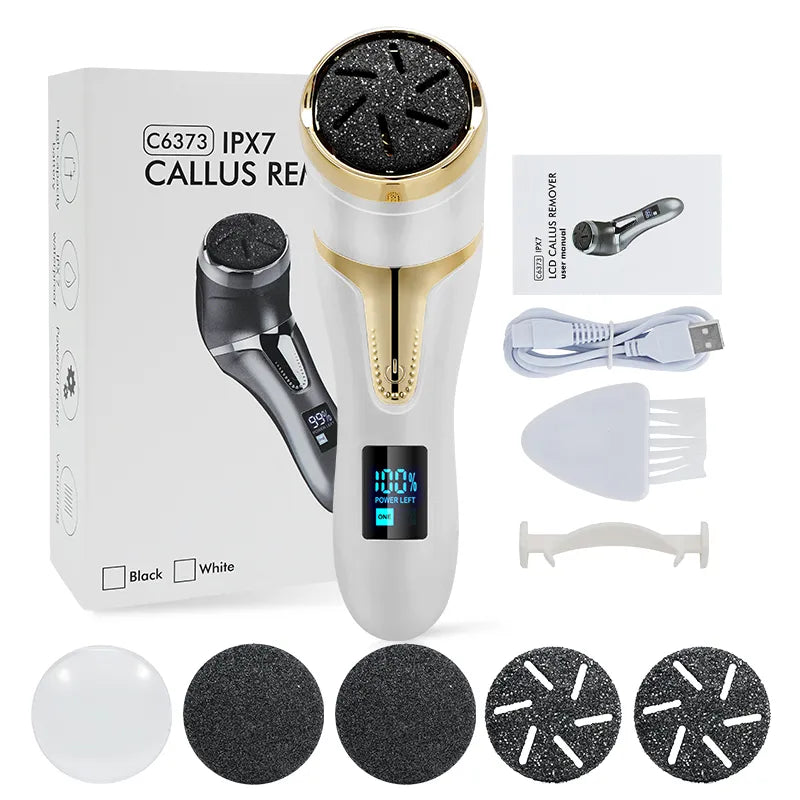 Electric Pedicure Tools Foot CareSpecifications:
Charge Time: 2.5 HoursWork Time: 150 MinutesWaterproof Level: Ipx7 WaterproofCharging Type: USB ChargingSpeed: Two-speed Speed RegulationFeature 1: SBeauty Accessories NowBeauty Accessories NowElectric Pedicure Tools Foot Care