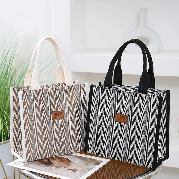 Chevron Pattern Canvas Tote Bag
Success
